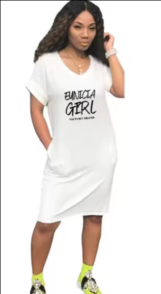 Eunicia Girl Pocket Dress